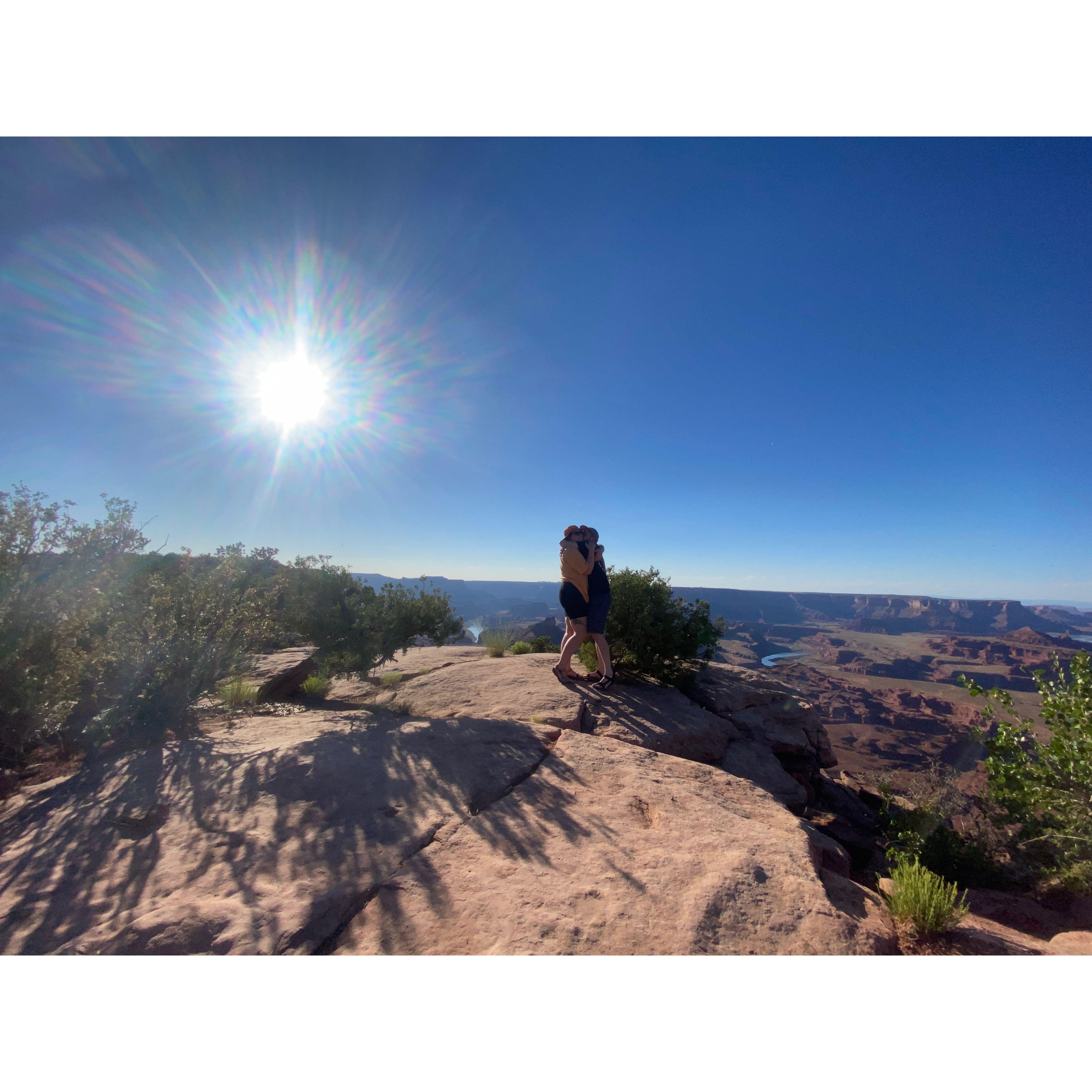 This was where Jason proposed, Canyonlands overlook, UT