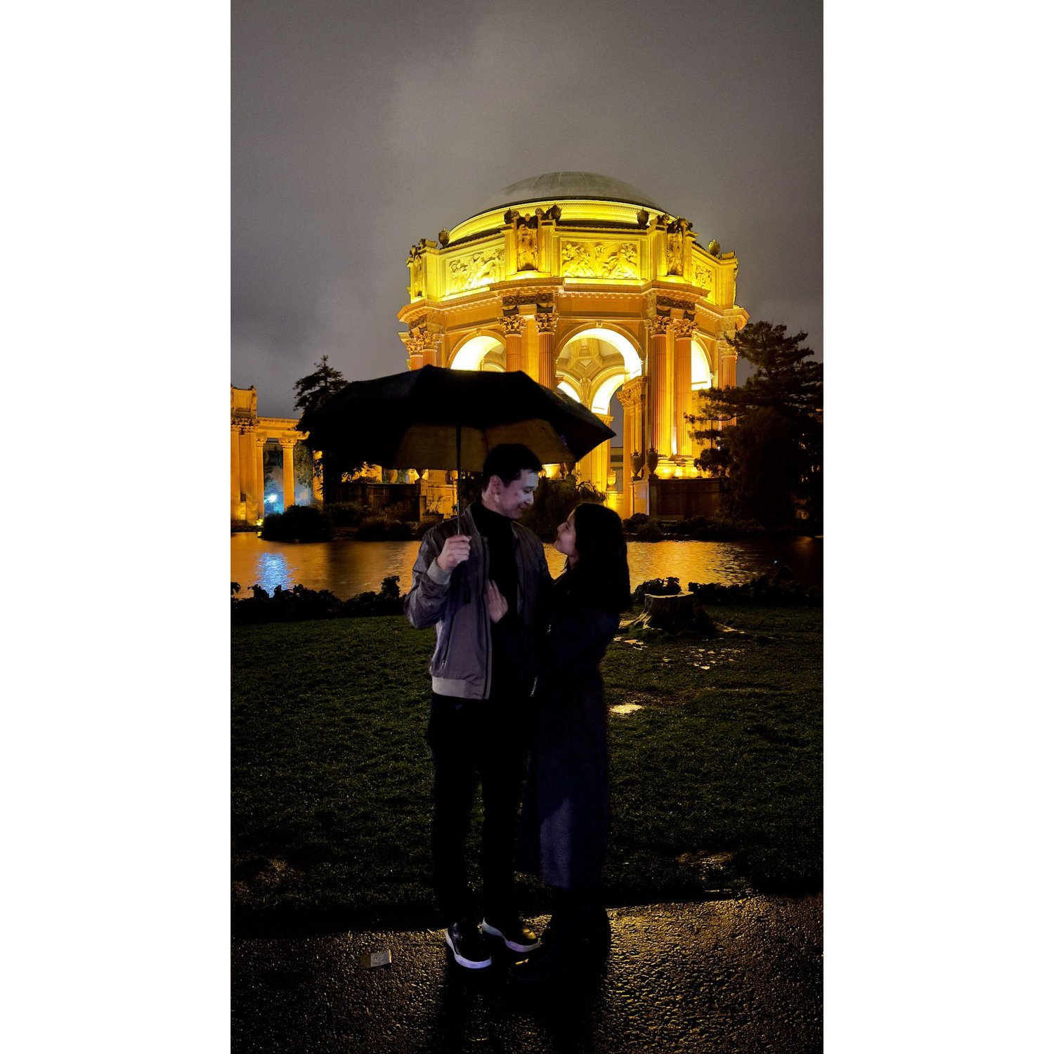 December 2022 – a cherished moment as we embarked on a new milestone when Azat proposed to me at the iconic Palace of Fine Arts.