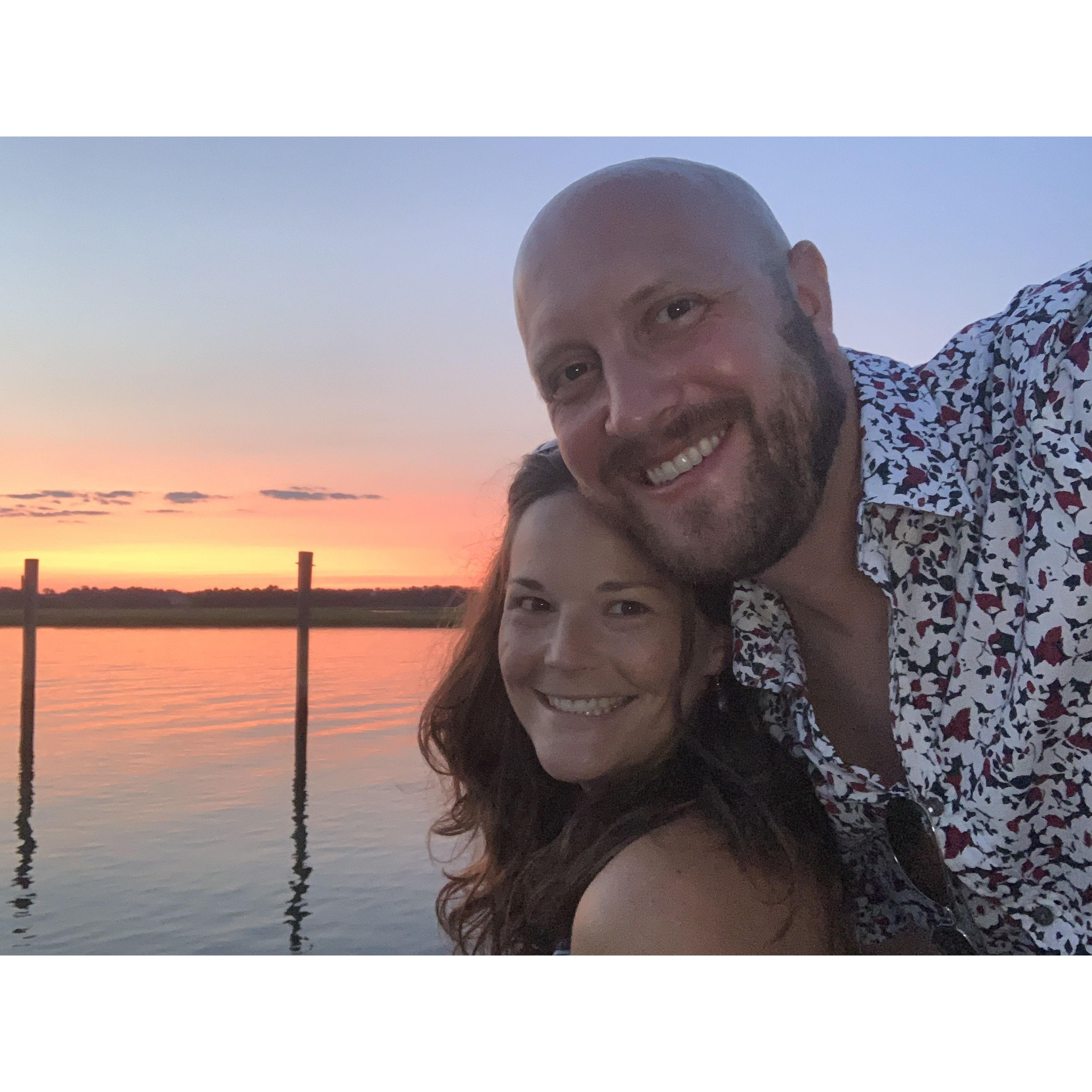 Enjoying the sunset