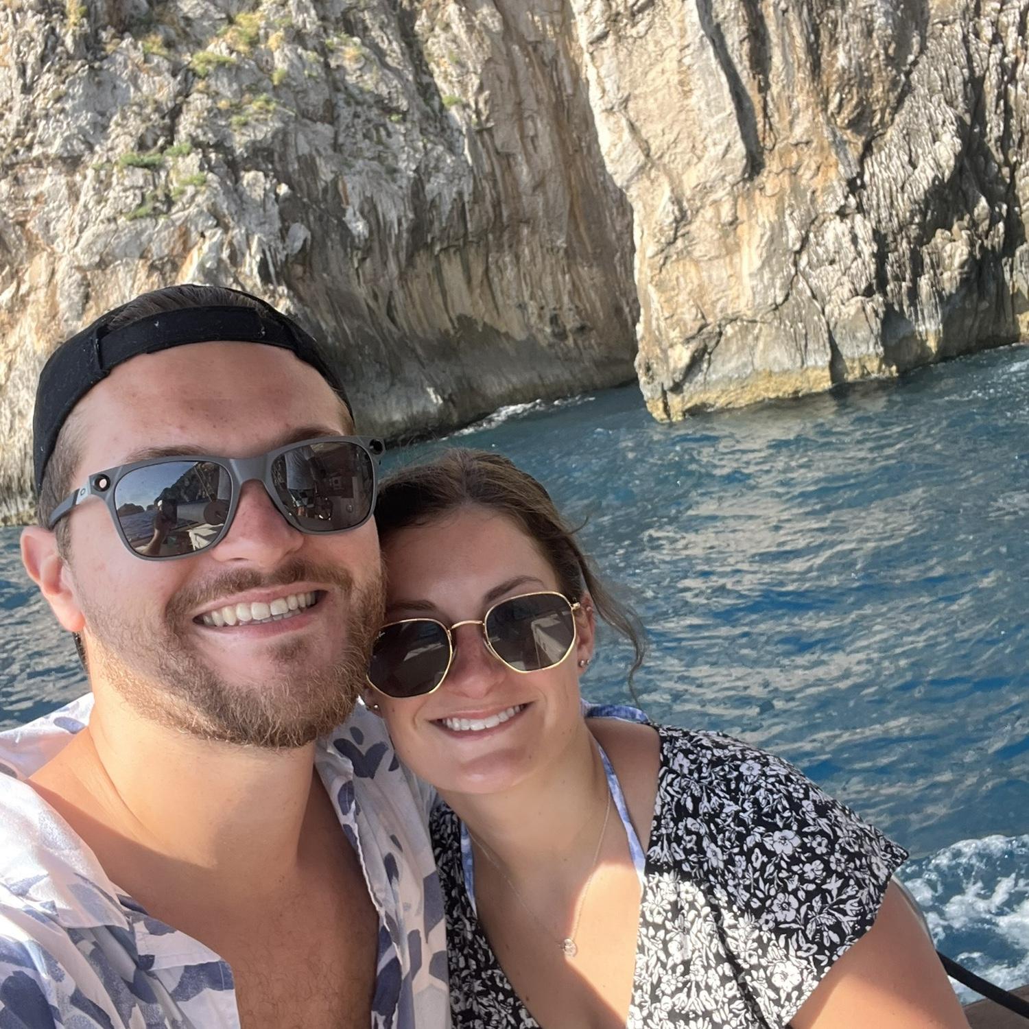 Boat ride in Capri, Italy for Katelyn’s birthday 2024
