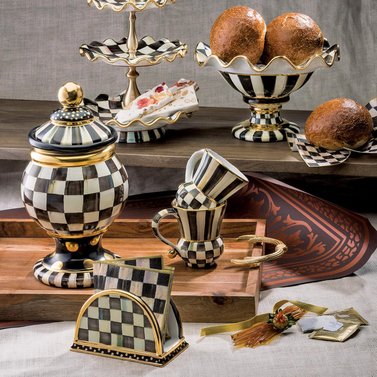 MacKenzie-Childs, Courtly Check Ceramic Coffee Mug | Zola