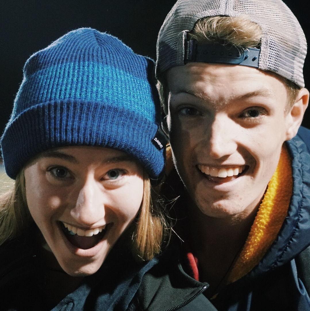 Addy and Grant met in high school in a class called bucs' blade, their school's newspaper. While Addy took photos, Grant did sideline reporting.