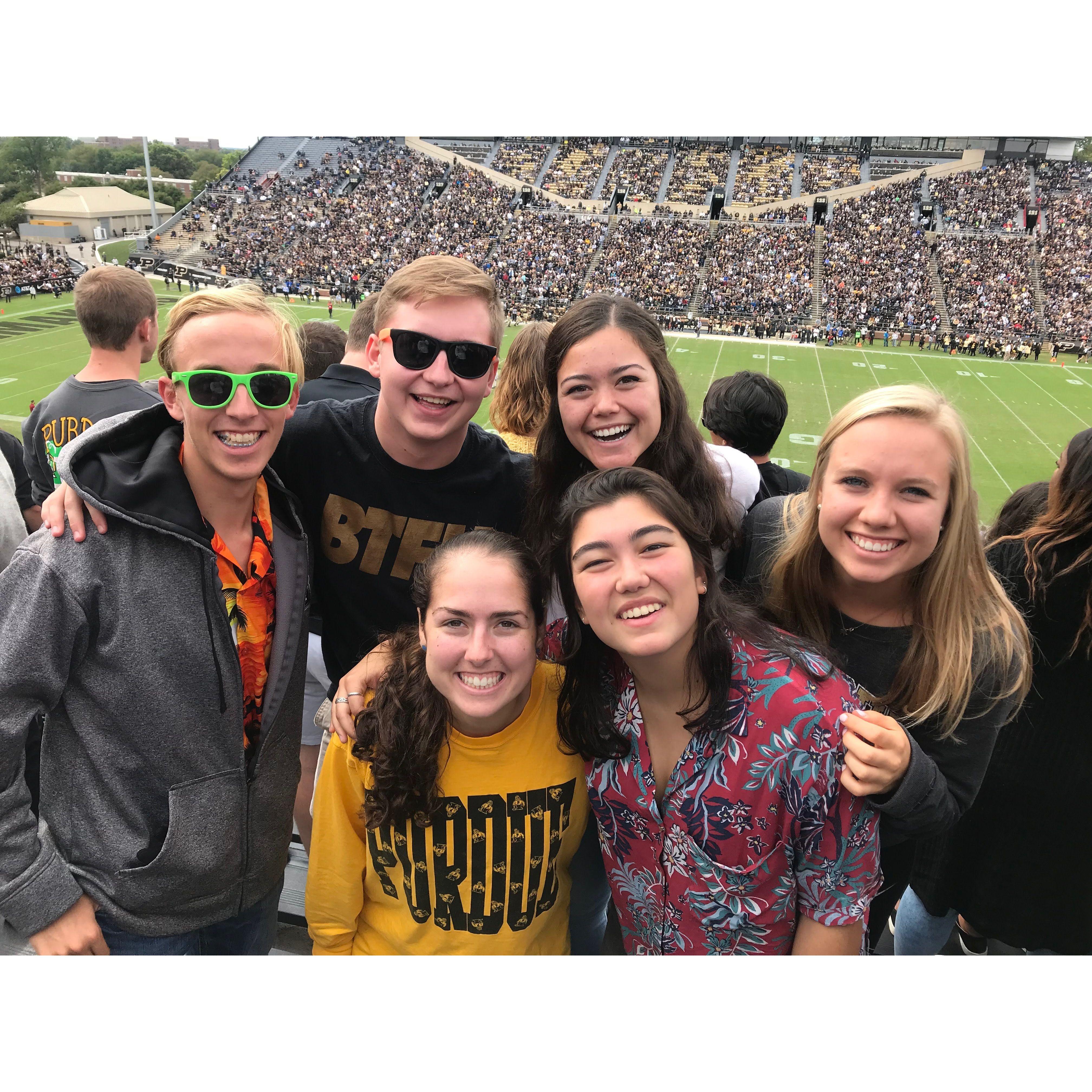 One of the many Purdue football games we went to at Ross Ade Stadium