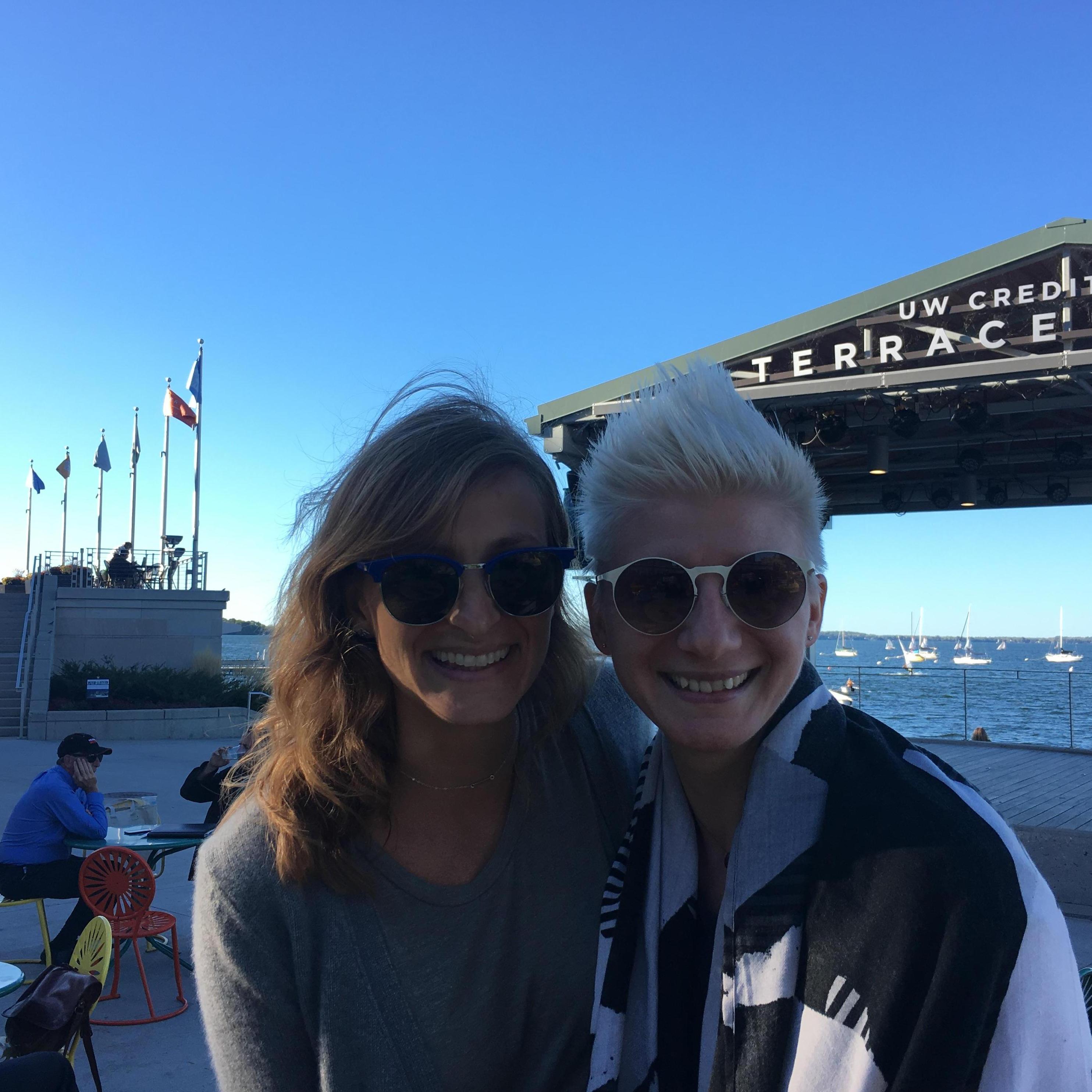 Julie' first trip to Madison!
