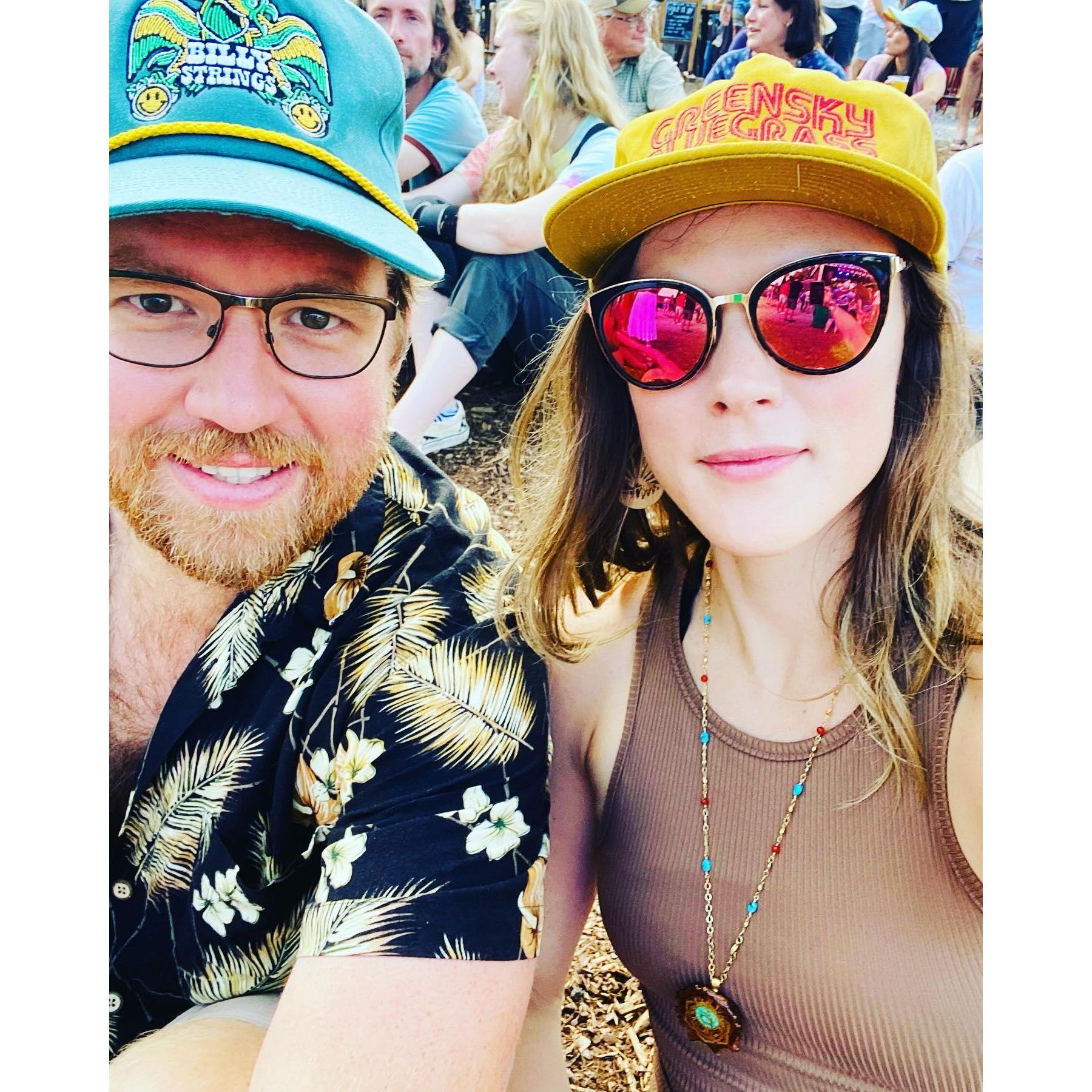 2023 - Waiting for Greensky Bluegrass at Salvage Station in Asheville.