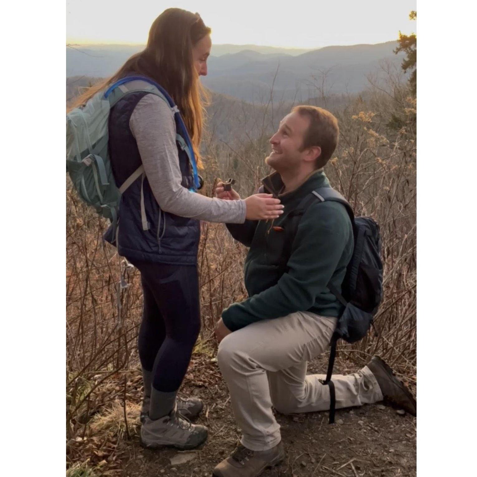 December 12, 2022 - We got engaged on a hike to Charlie's Bunion!