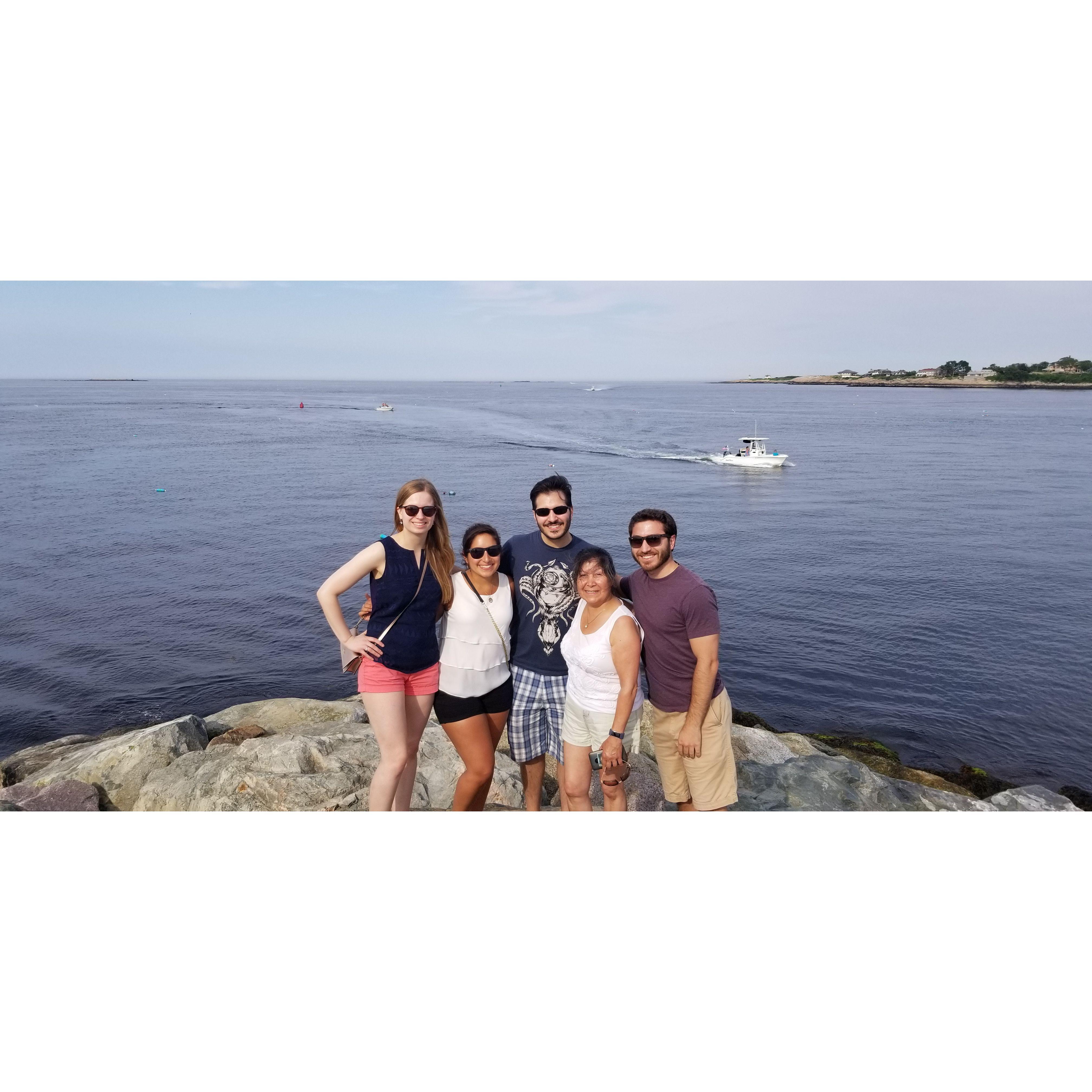 First time Matt met Nicole's family - Rockport, MA July 2019