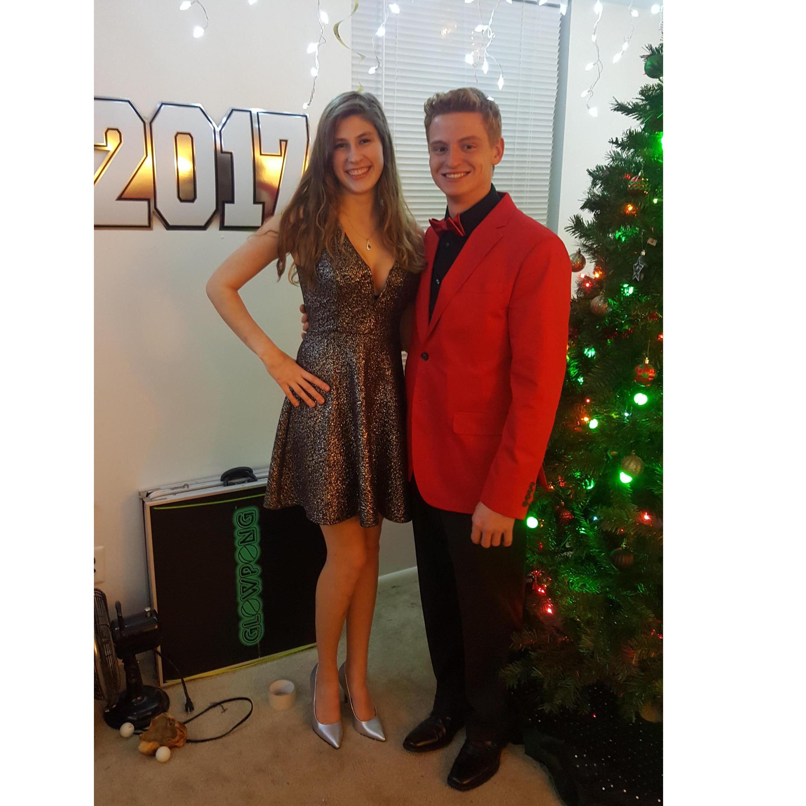 Brining in our first New Year together