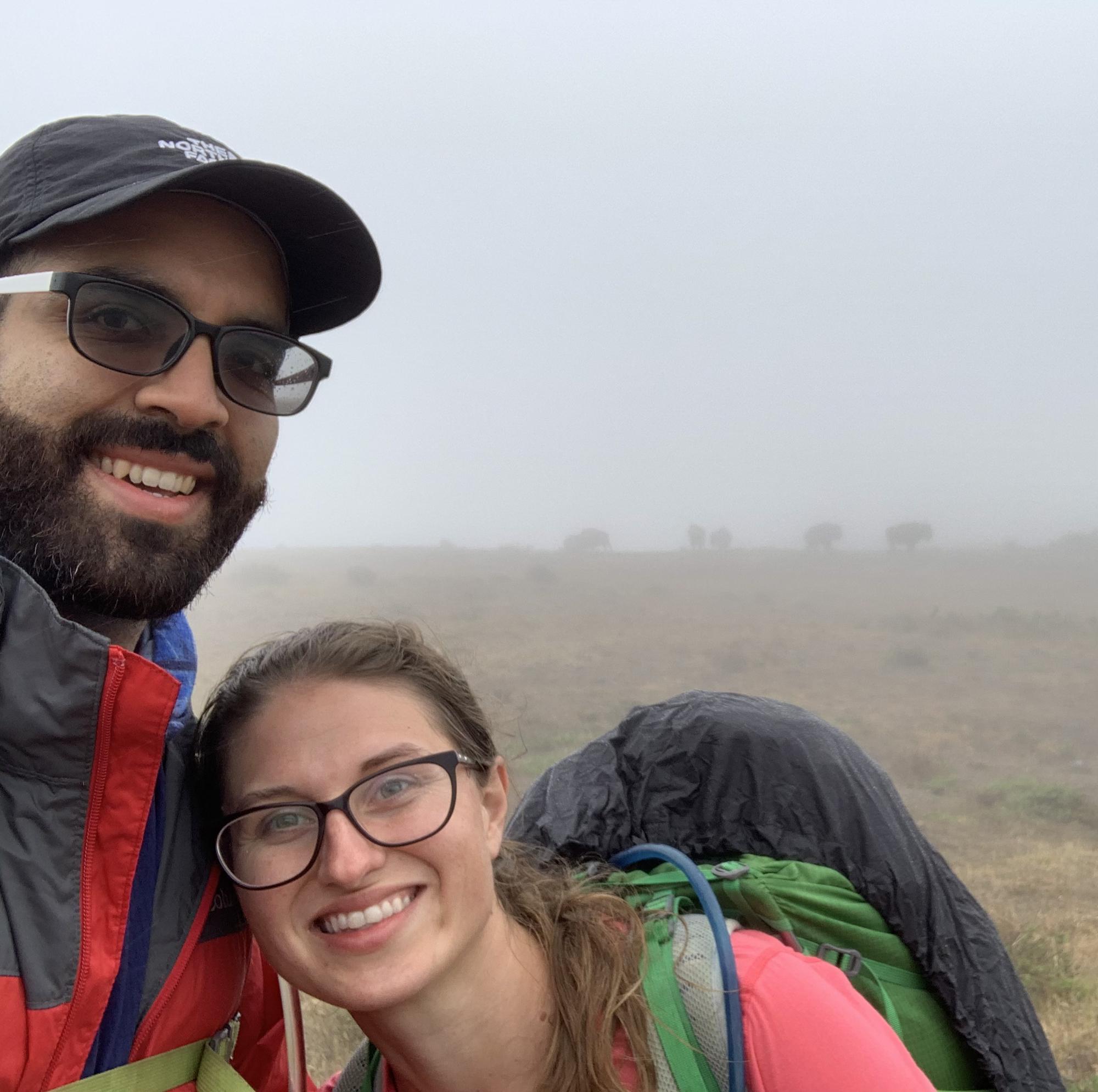 From a backpacking trip to Catalina Island. Bison can be seen in the distance.