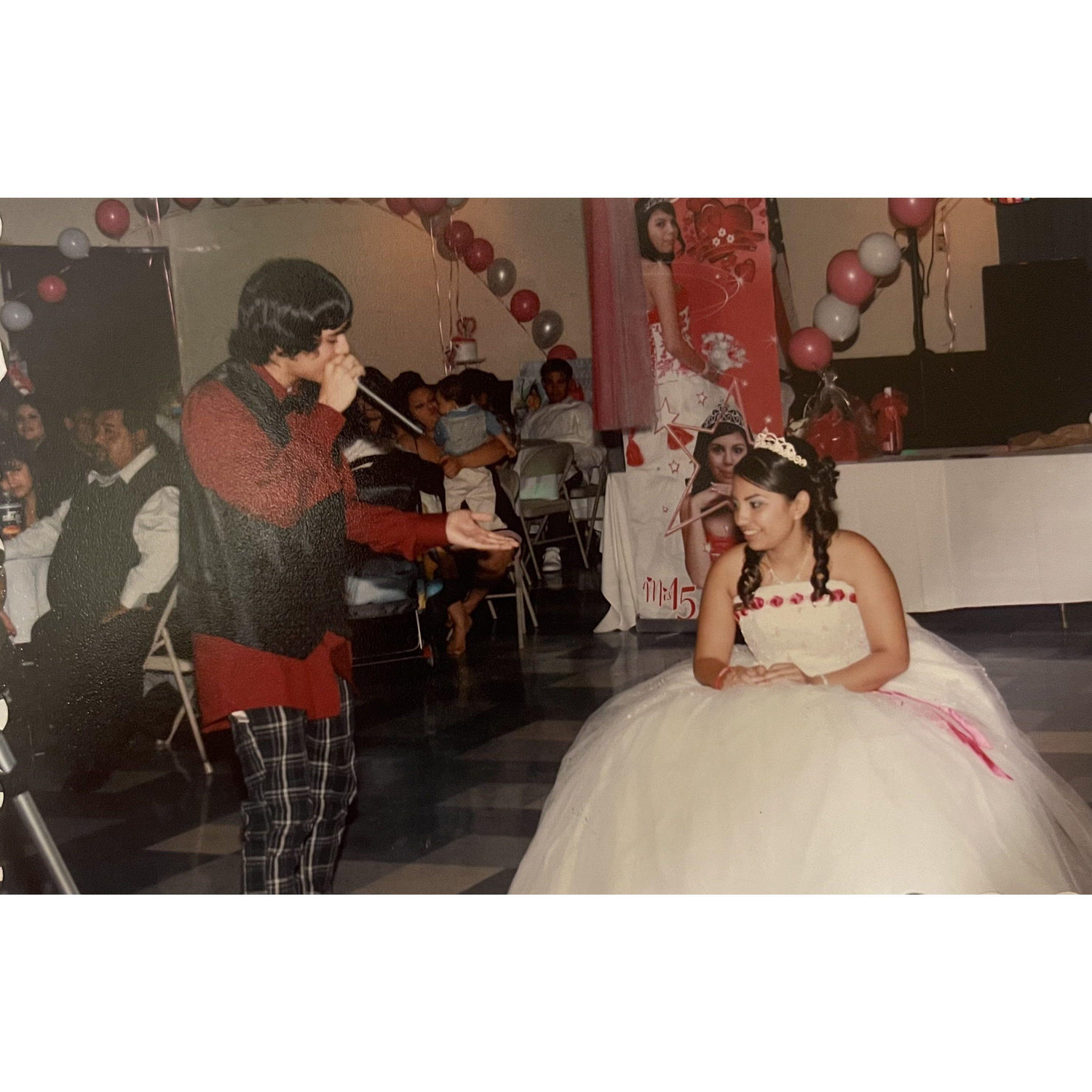 Serenading the birthday girl at the party. 2009.