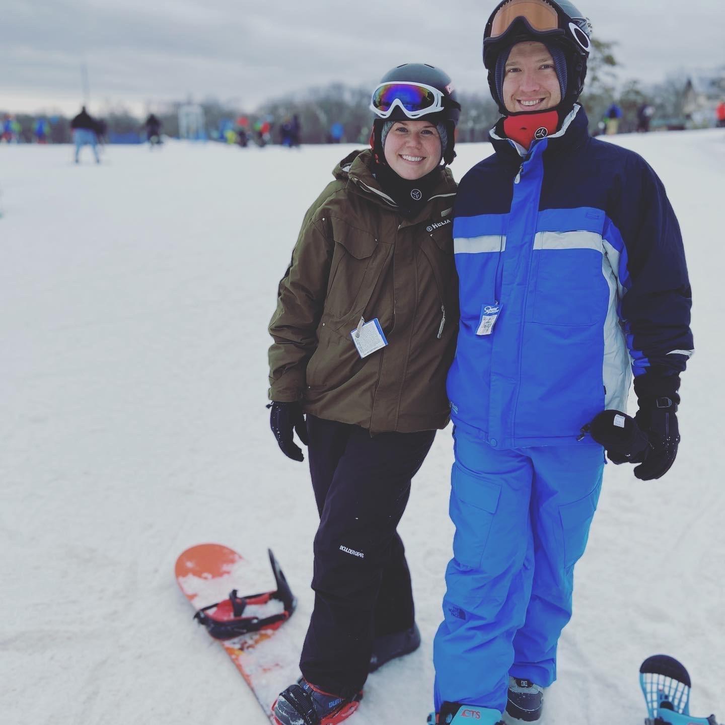 Nothing tests a relationship like one teaching the other how to snowboard. Thankfully, we made it through even if I left a little more black and blue.