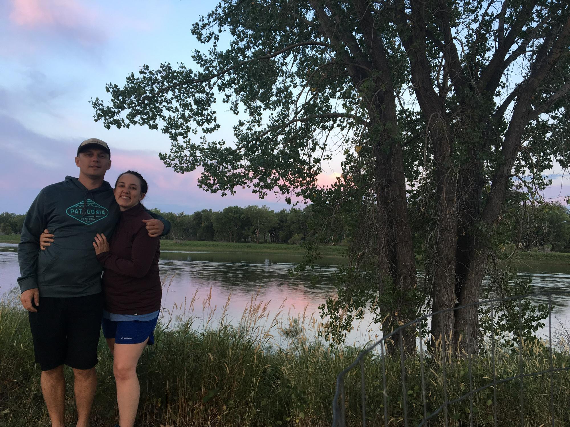 the night before launching on the Missouri River, MT