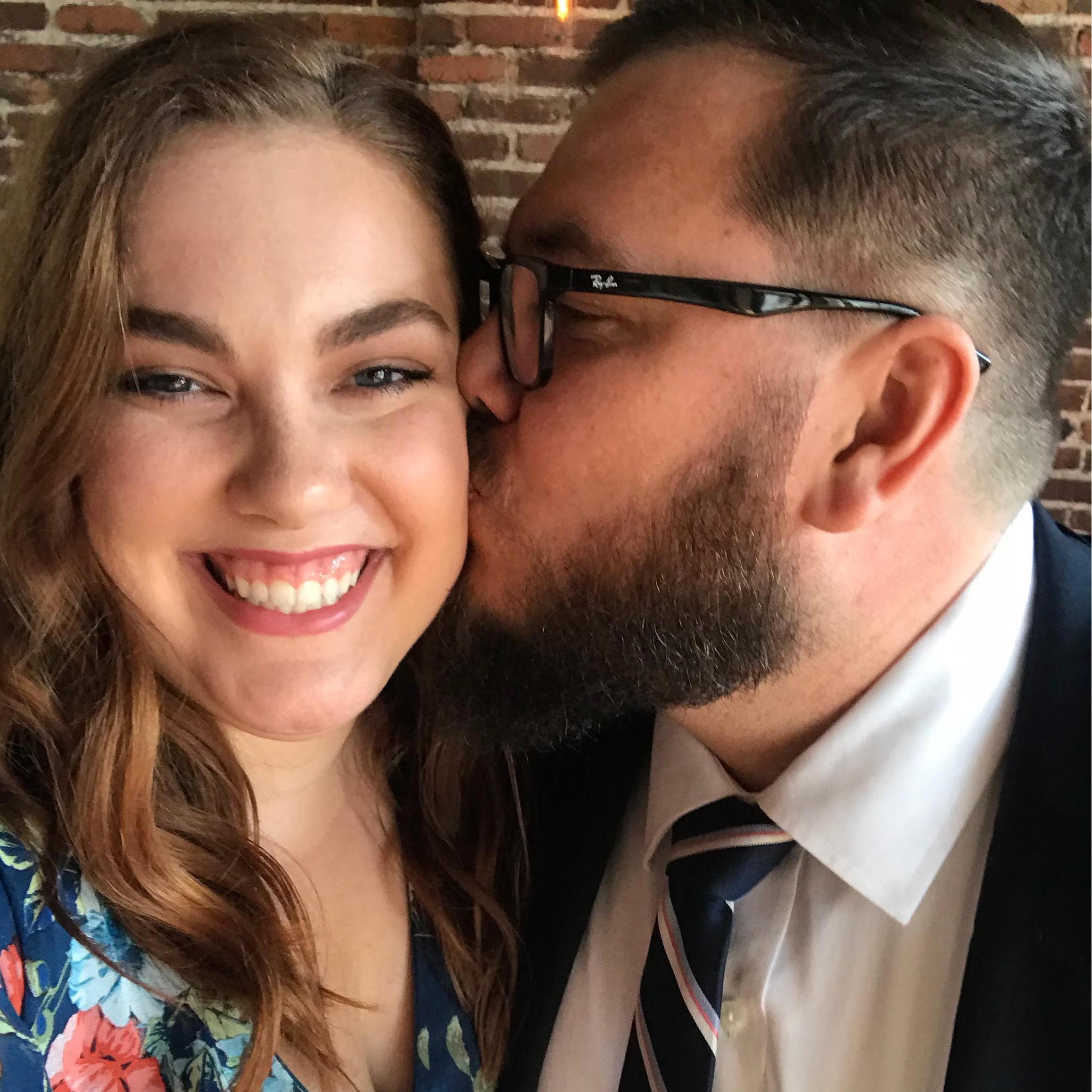 Celebrating at a friend's wedding!