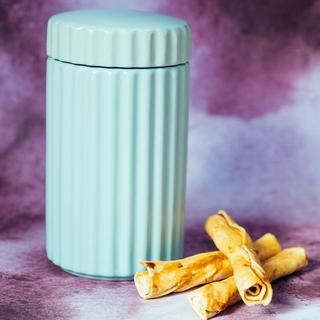 Ripple Ceramic Treat Jar