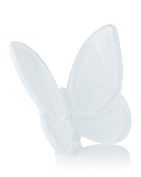 Baccarat White Lucky Butterfly Crystal Objet