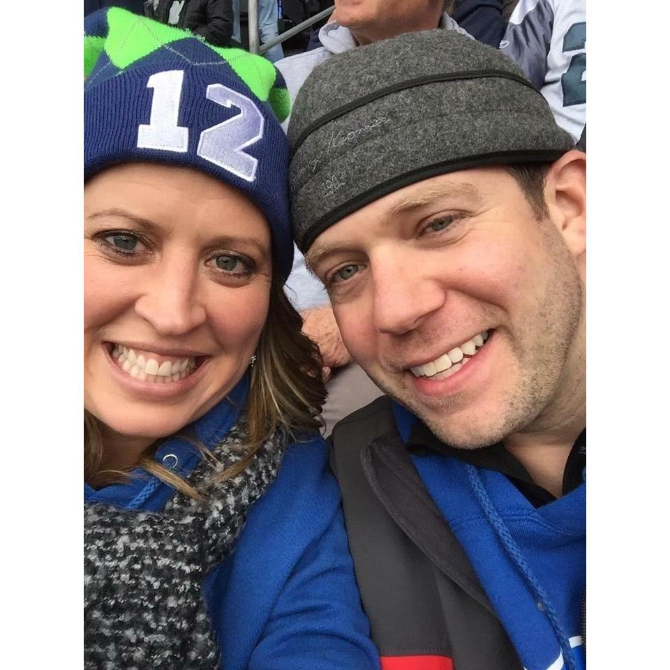 First Football game together...Go Seattle Seahawks