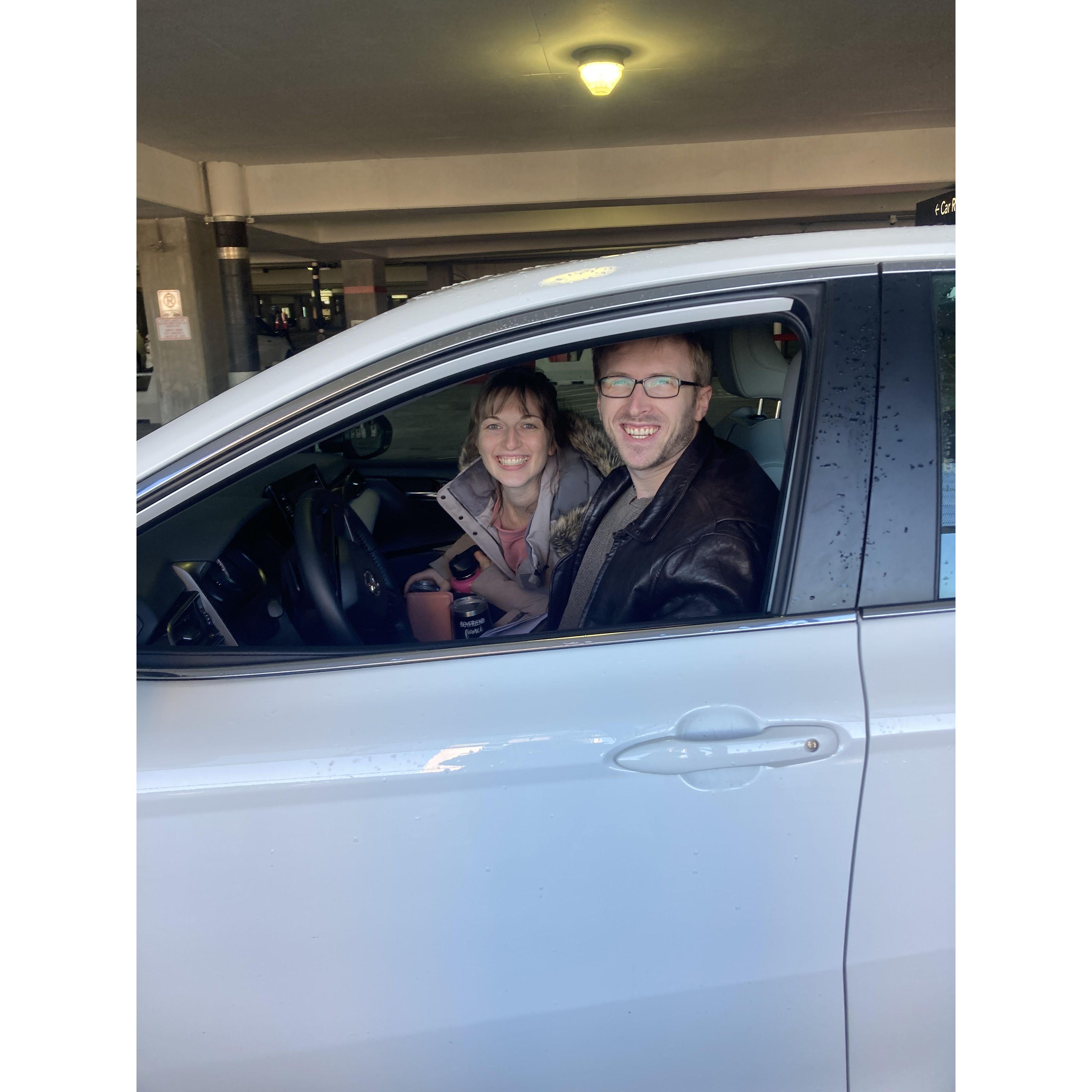 Our flight home from Christmas in NC was cancelled, and we were on a timeline with family plans in CO. So, we rented a car, and drove home in two days! It was crazy.