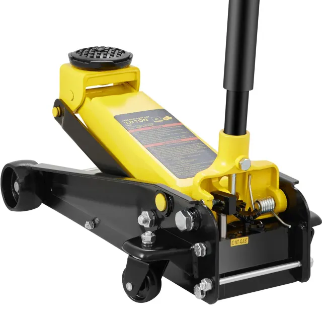 VEVOR Floor Jack, 3 Ton Low Profile Floor Jack, Heavy-duty Steel Racing Floor Jack with Single Piston Quick Lift Pump, Floor Jack