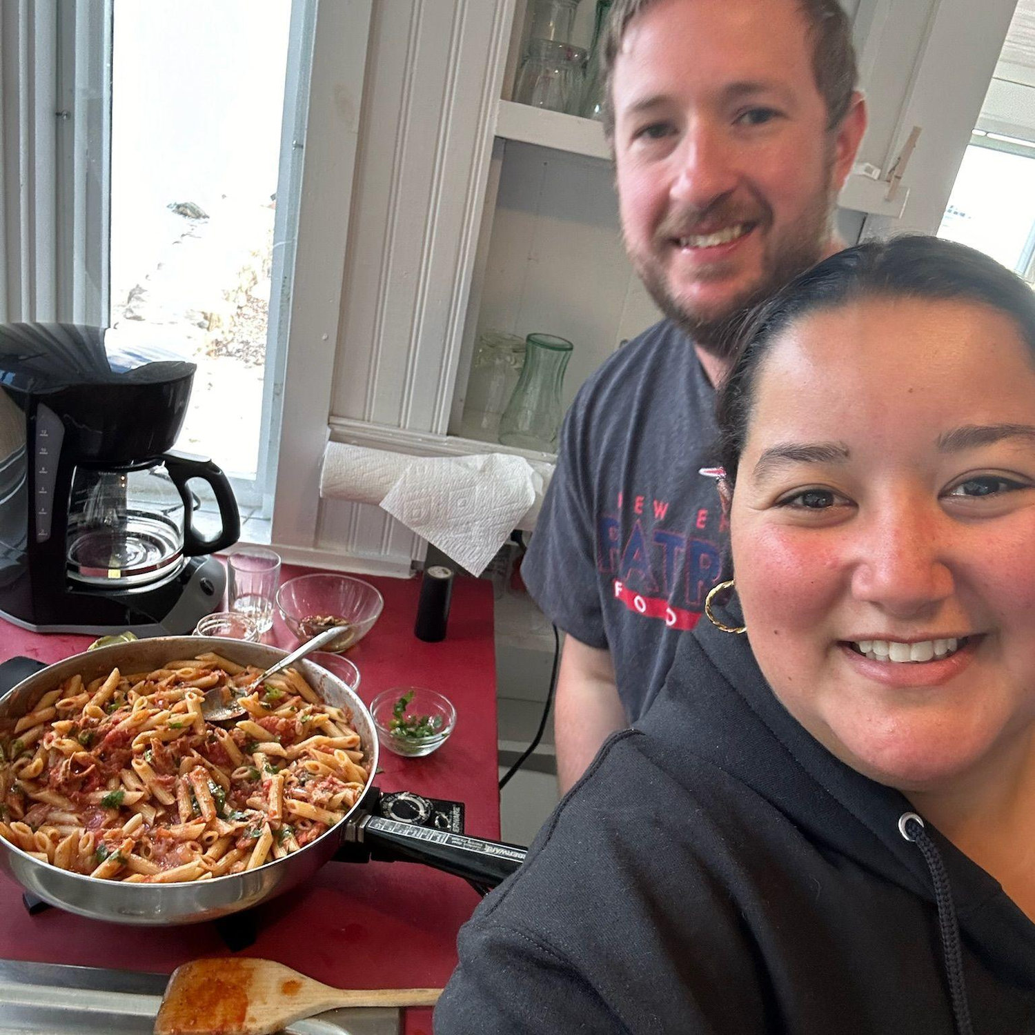 Patrick's first time at the beach house!