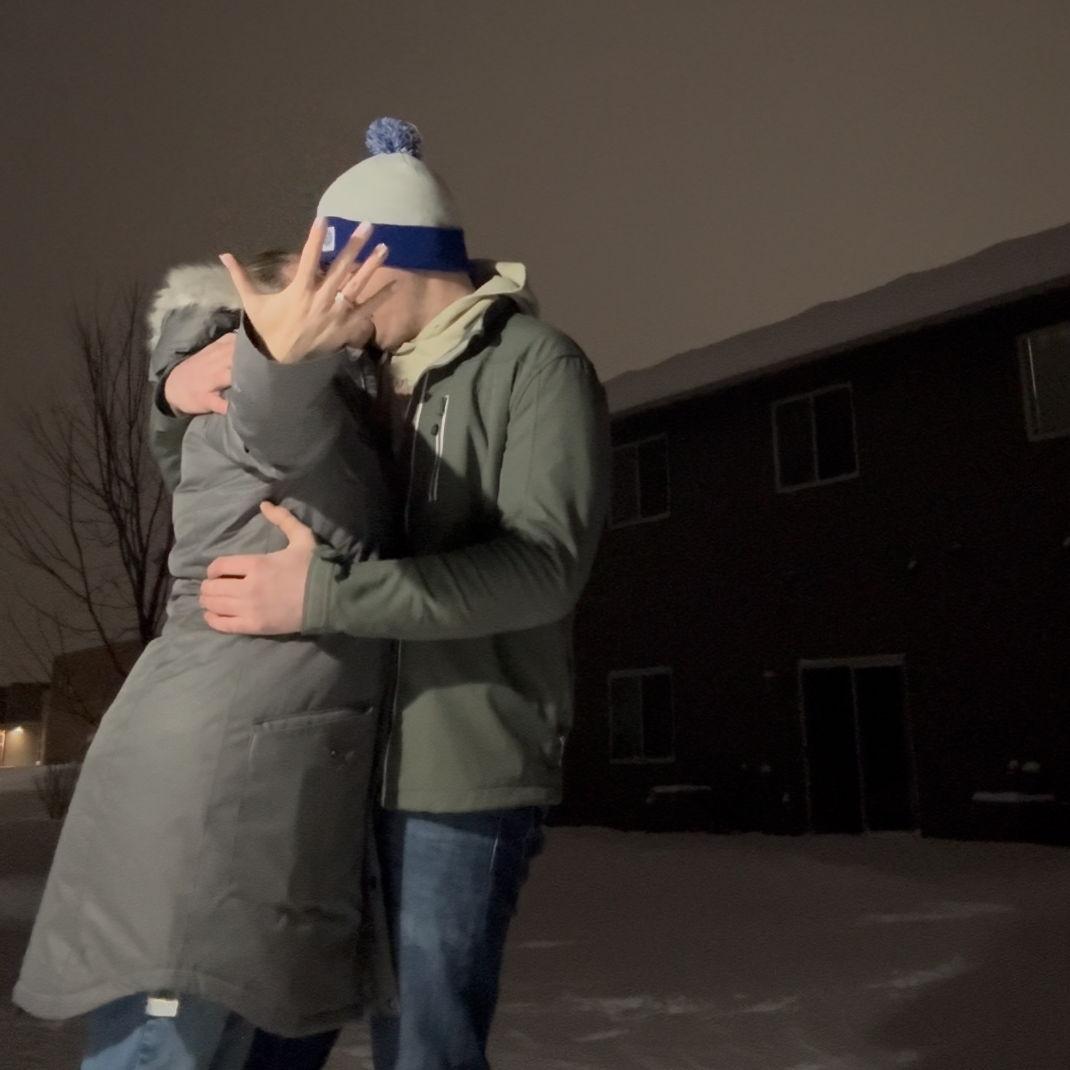 The night we got engaged!