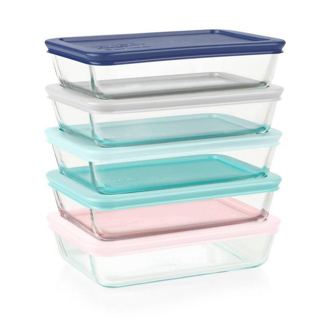 Pyrex 10pc Glass Meal Prep Set