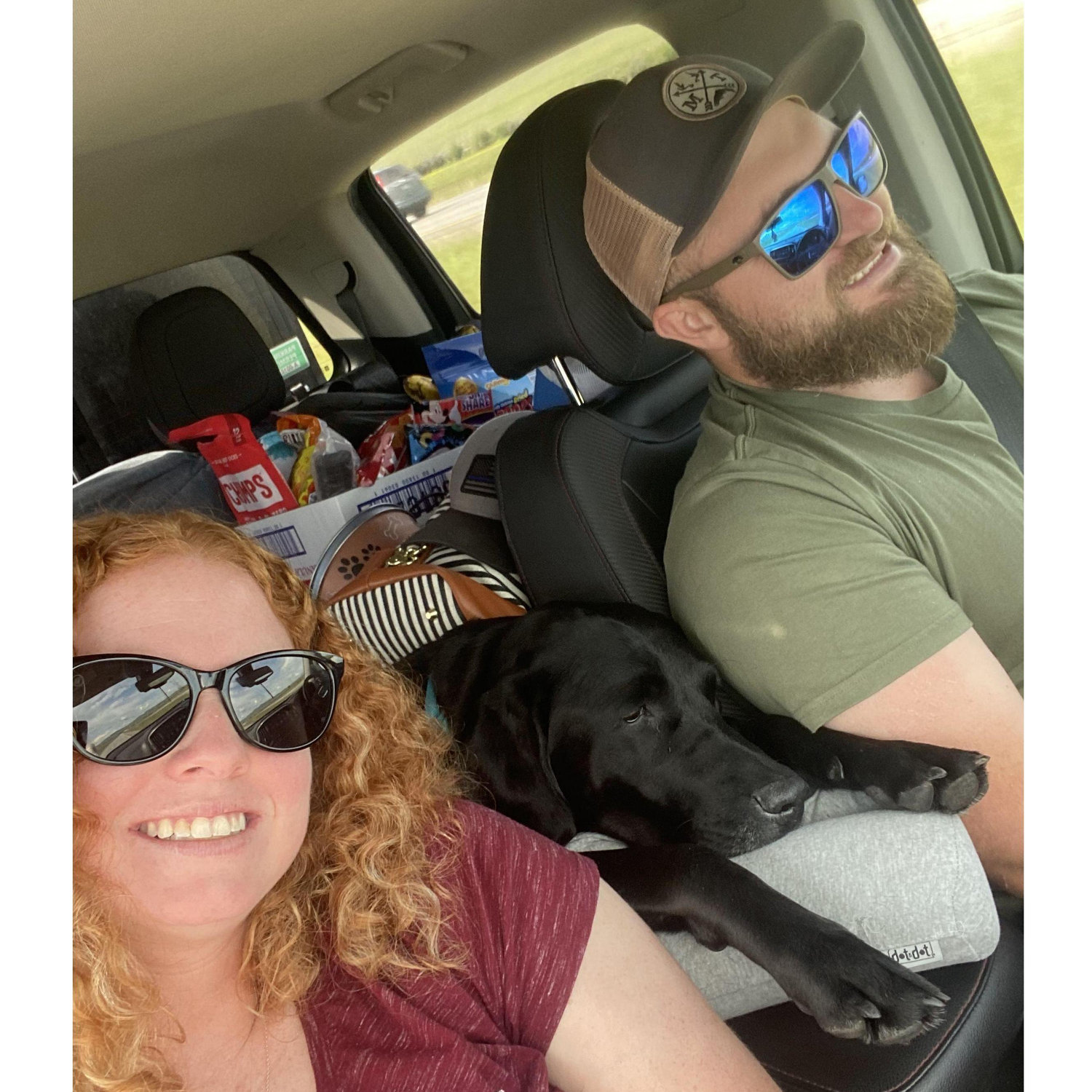Montana Road Trip with Teal sleeping!