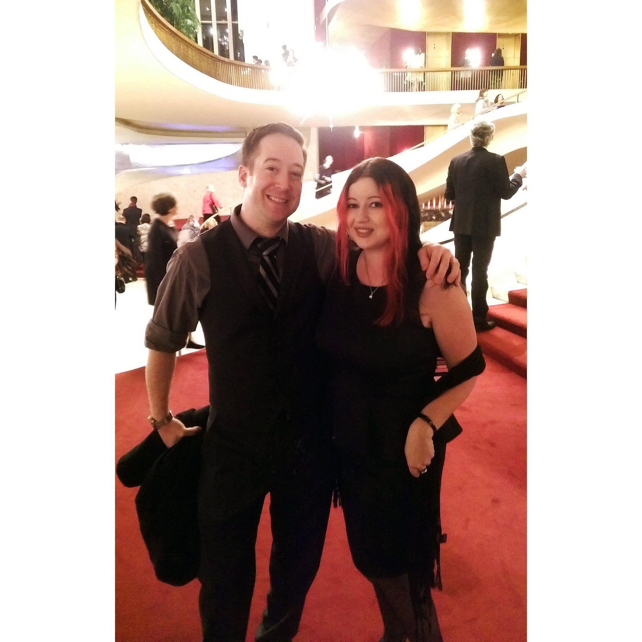 The first time Andy took Ally to the Metropolitan Opera (2016)