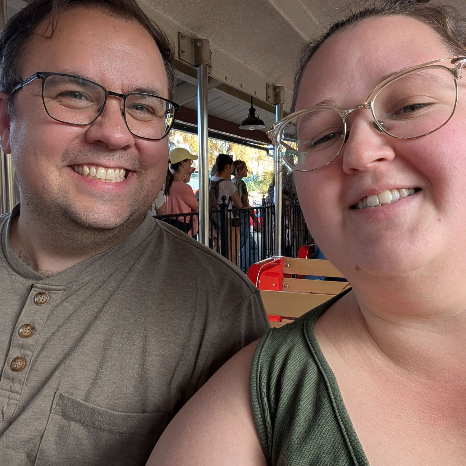 Riding the train at Denver Zoo