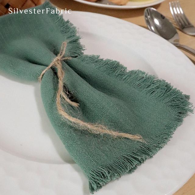 Linen Napkins Set Of 4 6 8 12 Washed Linen Napkins 17*17inch (45*45cm) Wedding Linen Napkins,Solid Colours Linen Table Cloth Napkins