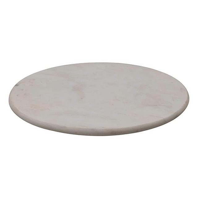 Creative Co-Op Marble, White Lazy Susan