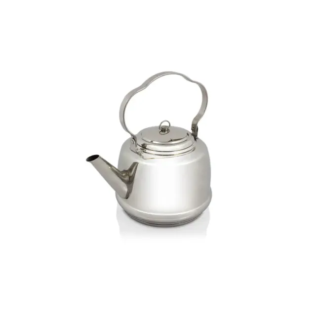 Petromax Stainless Steel Teakettle for Indoor/Outdoor Use Over an Open Campfire or in your Kitchen, Holds Up to 1.6 Qt