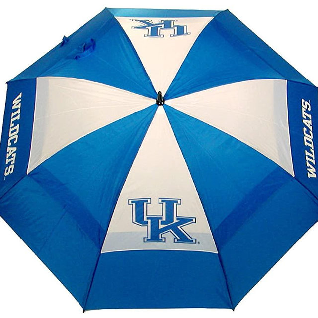 Team Golf NCAA 62" Golf Umbrella with Protective Sheath, Double Canopy Wind Protection Design, Auto Open Button