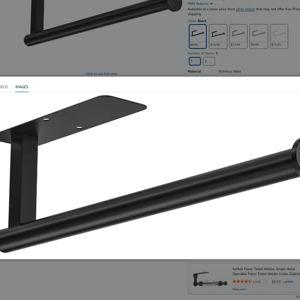 ASTOFLI Paper Towel Holder Under Cabinet No Drilling, Self Adhesive Paper Towel Holder Wall Mount for Kitchen Rack, Under Counter Napin Holder No Drill, 304 Stainless Steel Matte Black