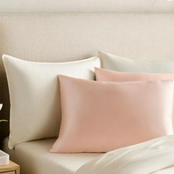100% Mulberry Silk Pillowcase - SOFT PINK, Standard