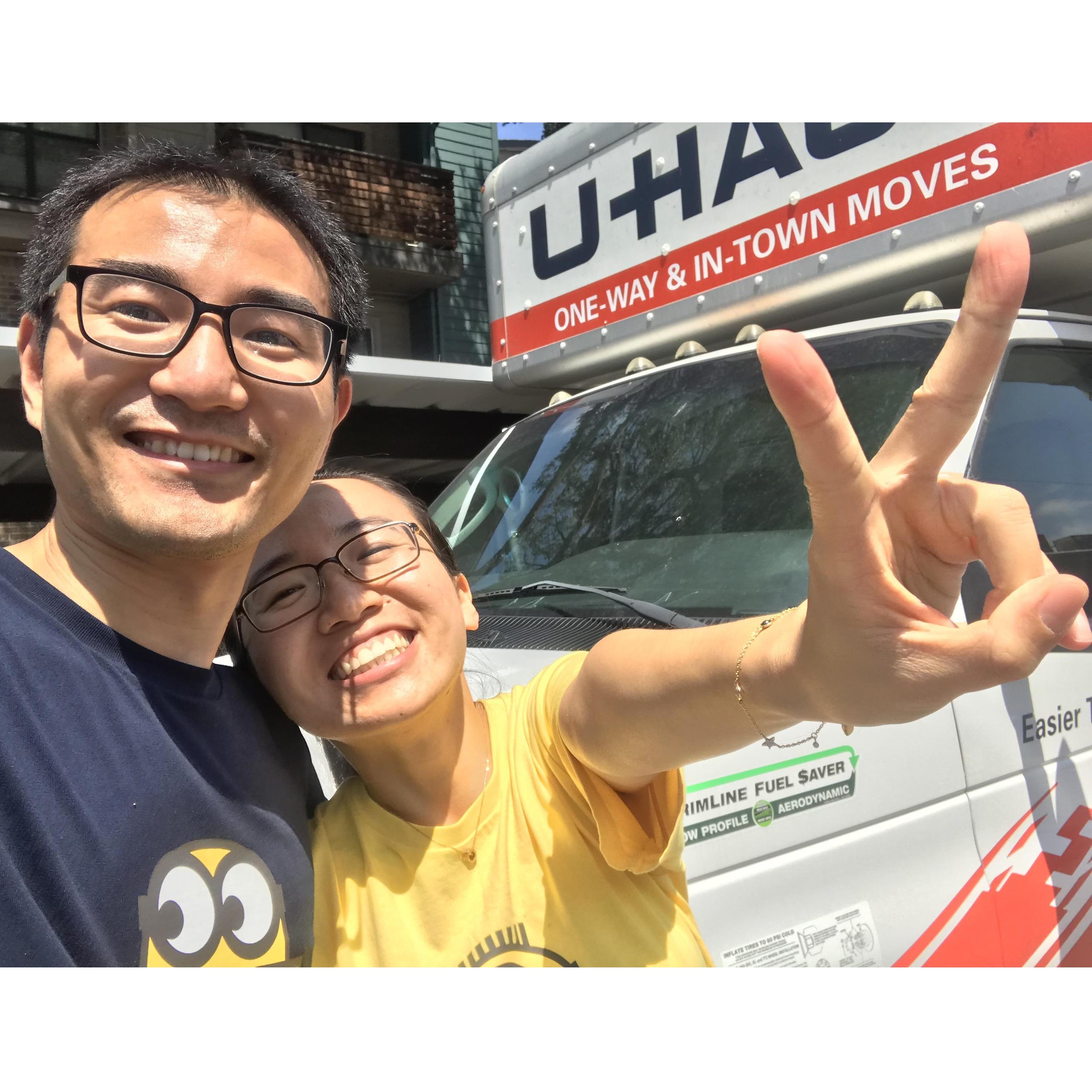 We moved together! No more long-distance!