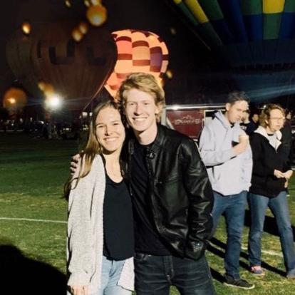 First picture together before dating. Shoutout to Tessa for making us take this picture!