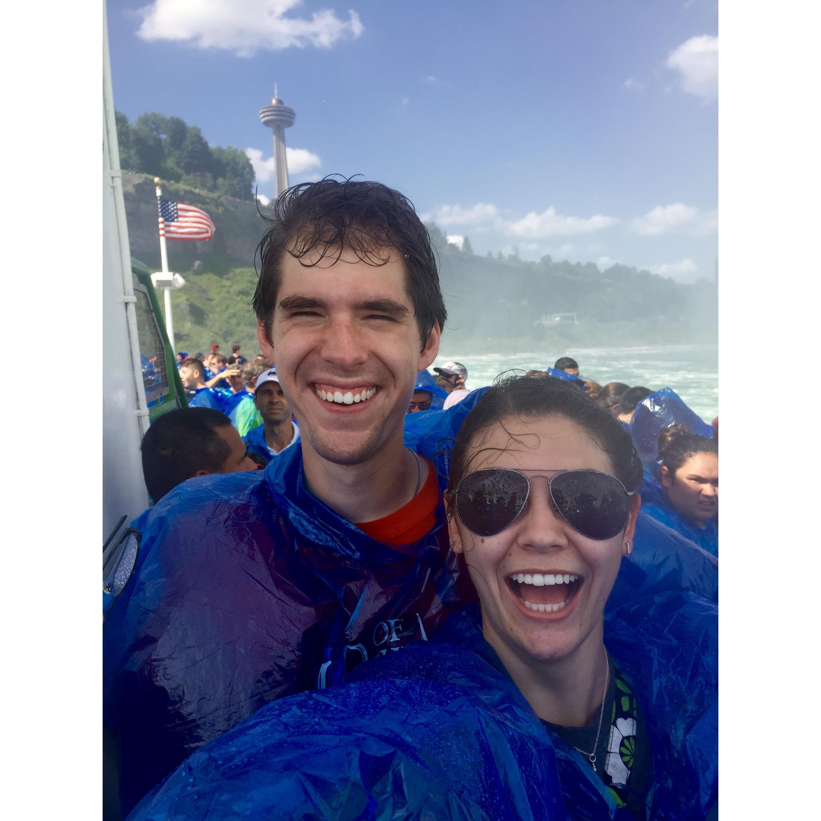 Niagara Falls, on the Maid of the Mist
