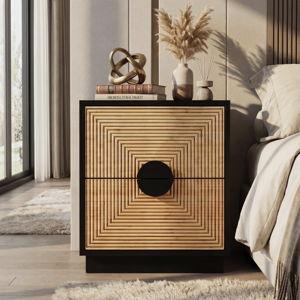 Black Bamboo Nighstand