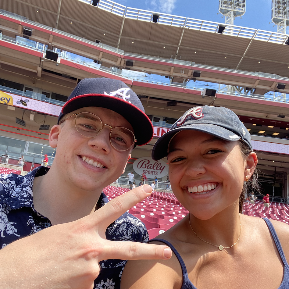 Enjoying some Braves baseball!