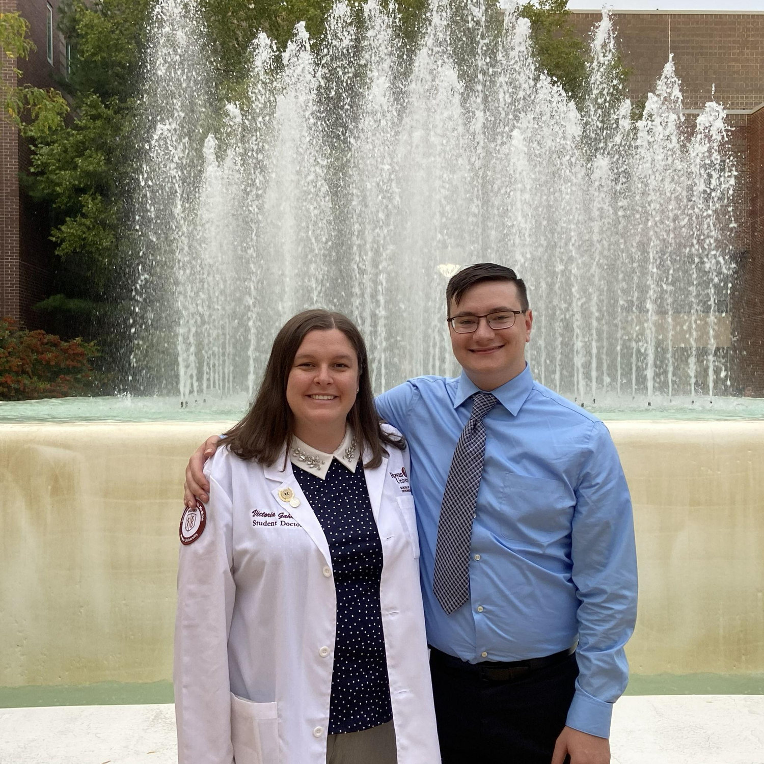 Tori's white coat ceremony.