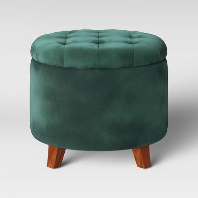 Tufted Round Storage Ottoman - Threshold™