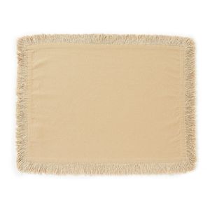 Noble Excellence Saga Fringed Cotton Placemat