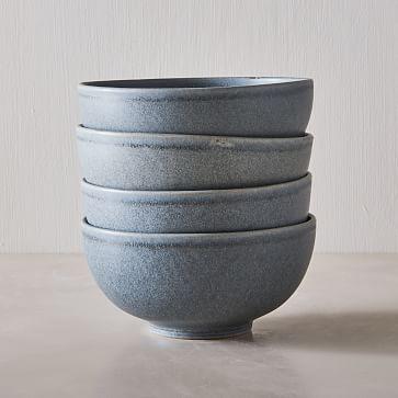 Arctic Blue Kanto Matte Glaze Ramen Bowls