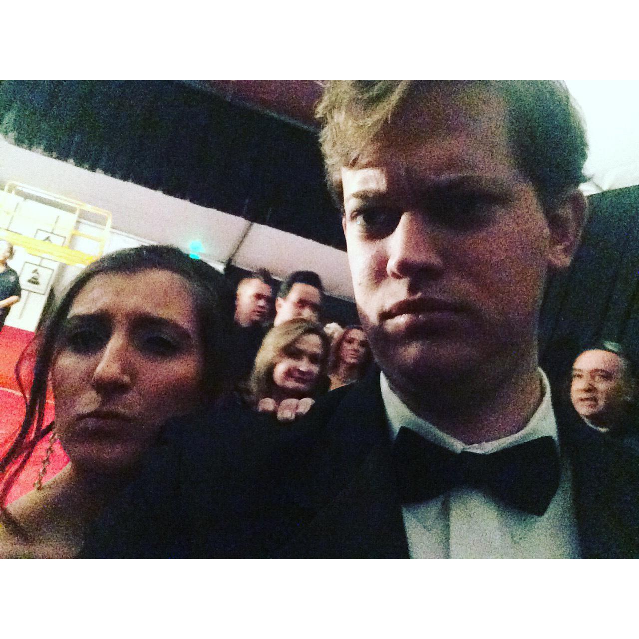 2016: On the red carpet at the Grammys (no biggie). We were reprimanded for taking photos directly after taking this photo.