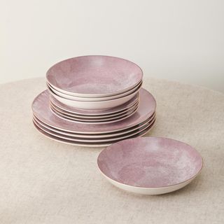Christian Siriano Onyx 12-Piece Dinnerware Set, Service for 4