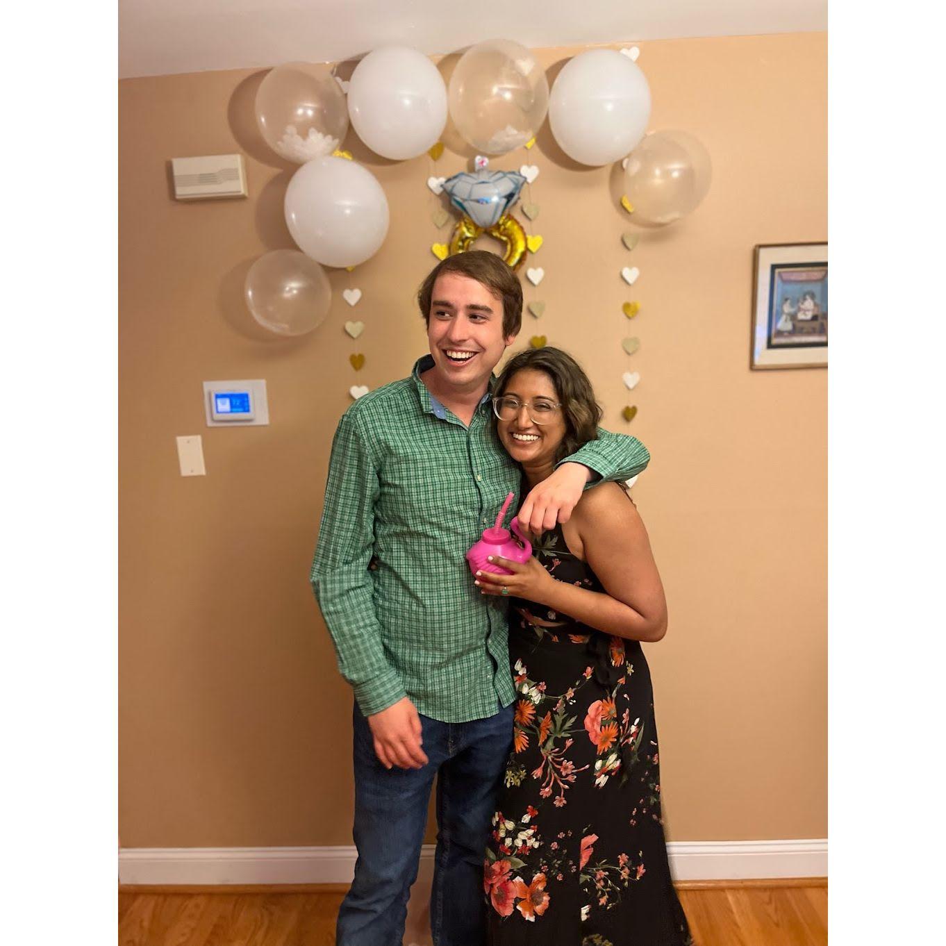 Celebrating the engagement!
