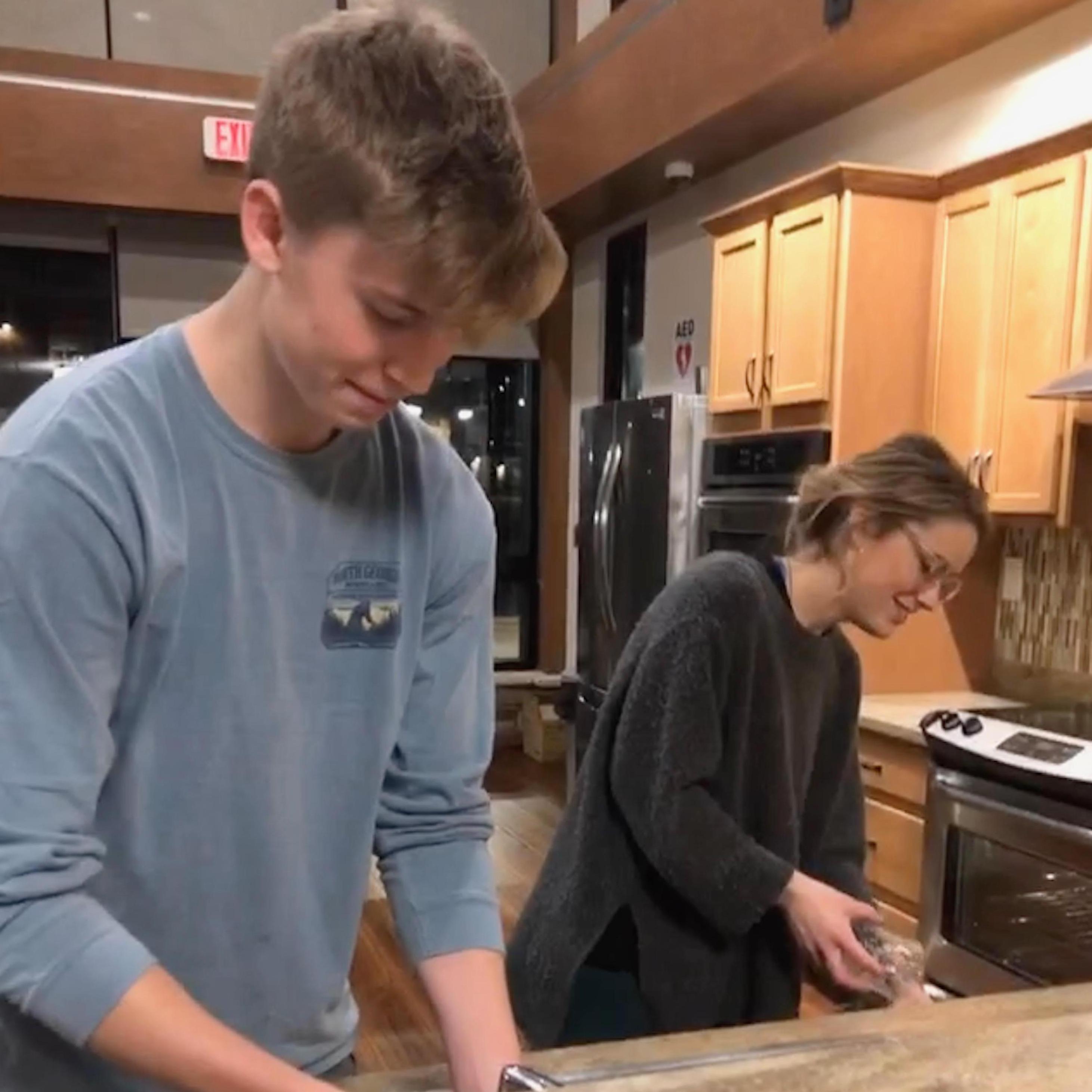 A friend snapped this picture of us as we were washing dishes. I guess she saw what we even wouldn't admit at the time.