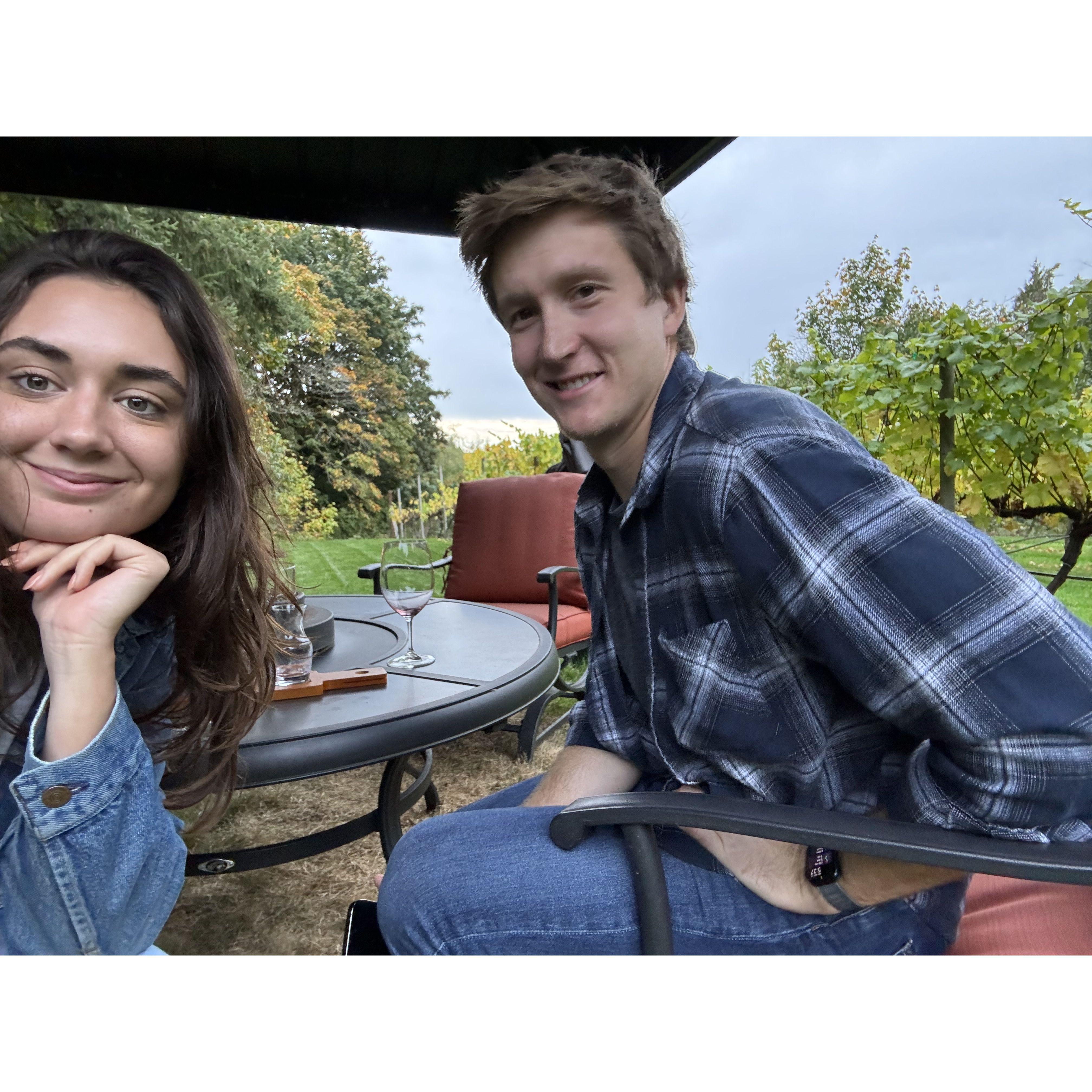Ended up at a winery after taking the wrong ferry out of Seattle
