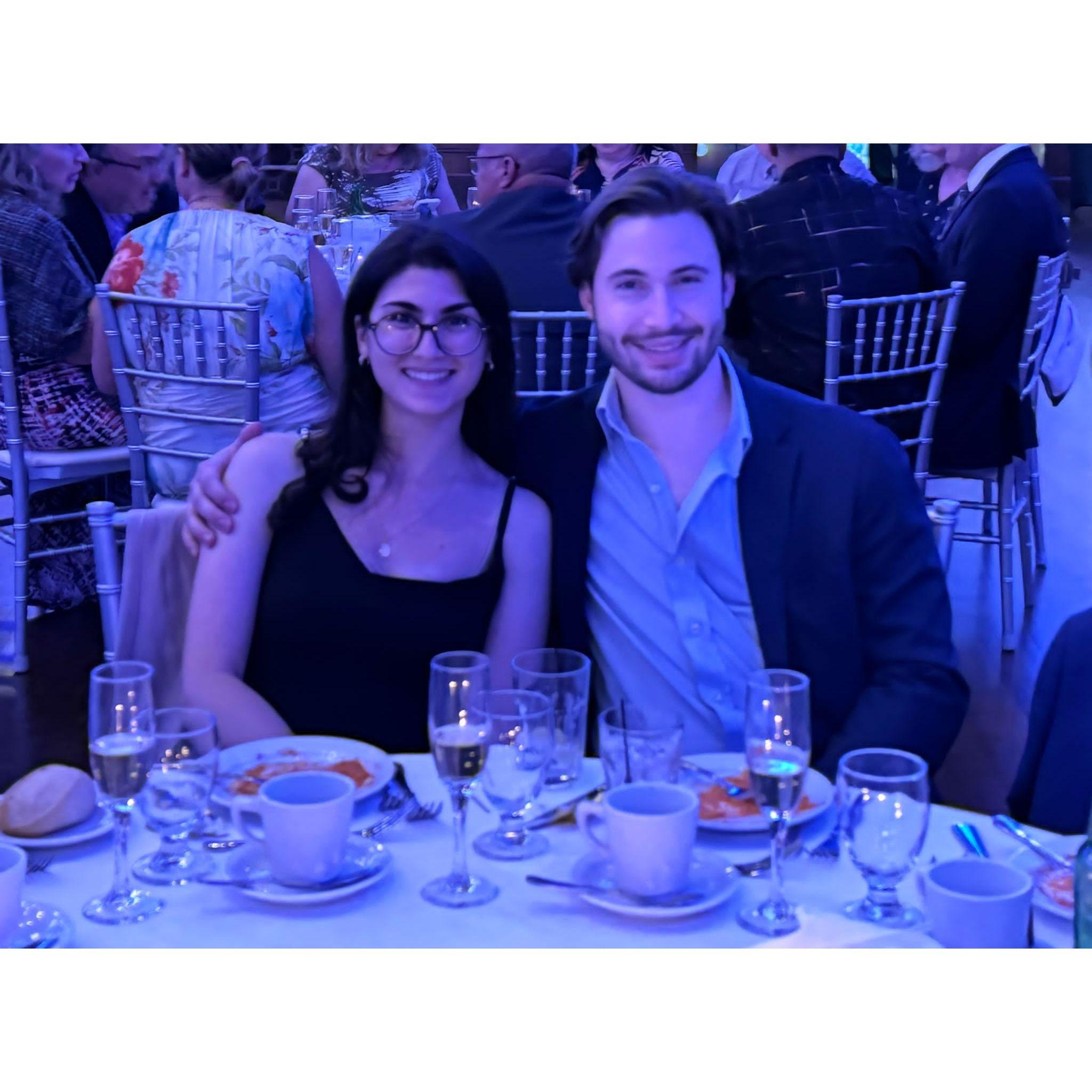 At our friends' wedding
