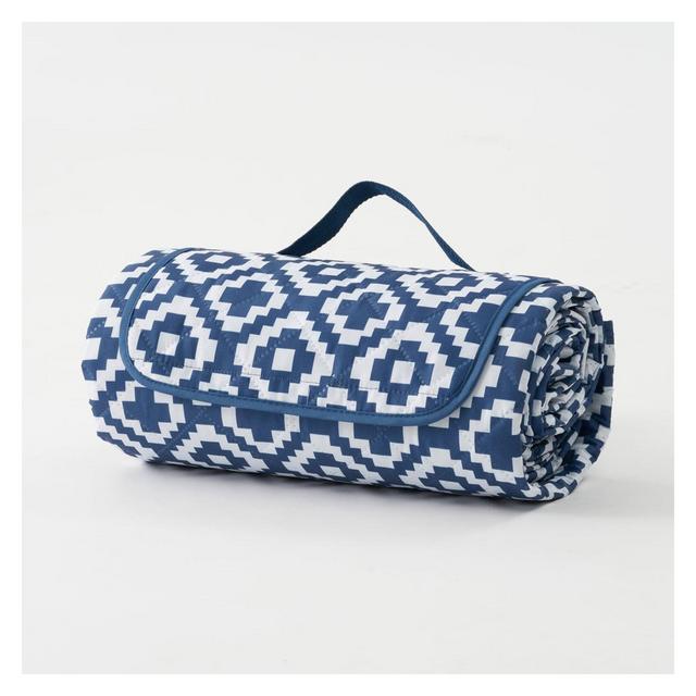 ADIVO Waterproof Outdoor Picnic Rug Blanket Blue Pixel 150cm*200cm